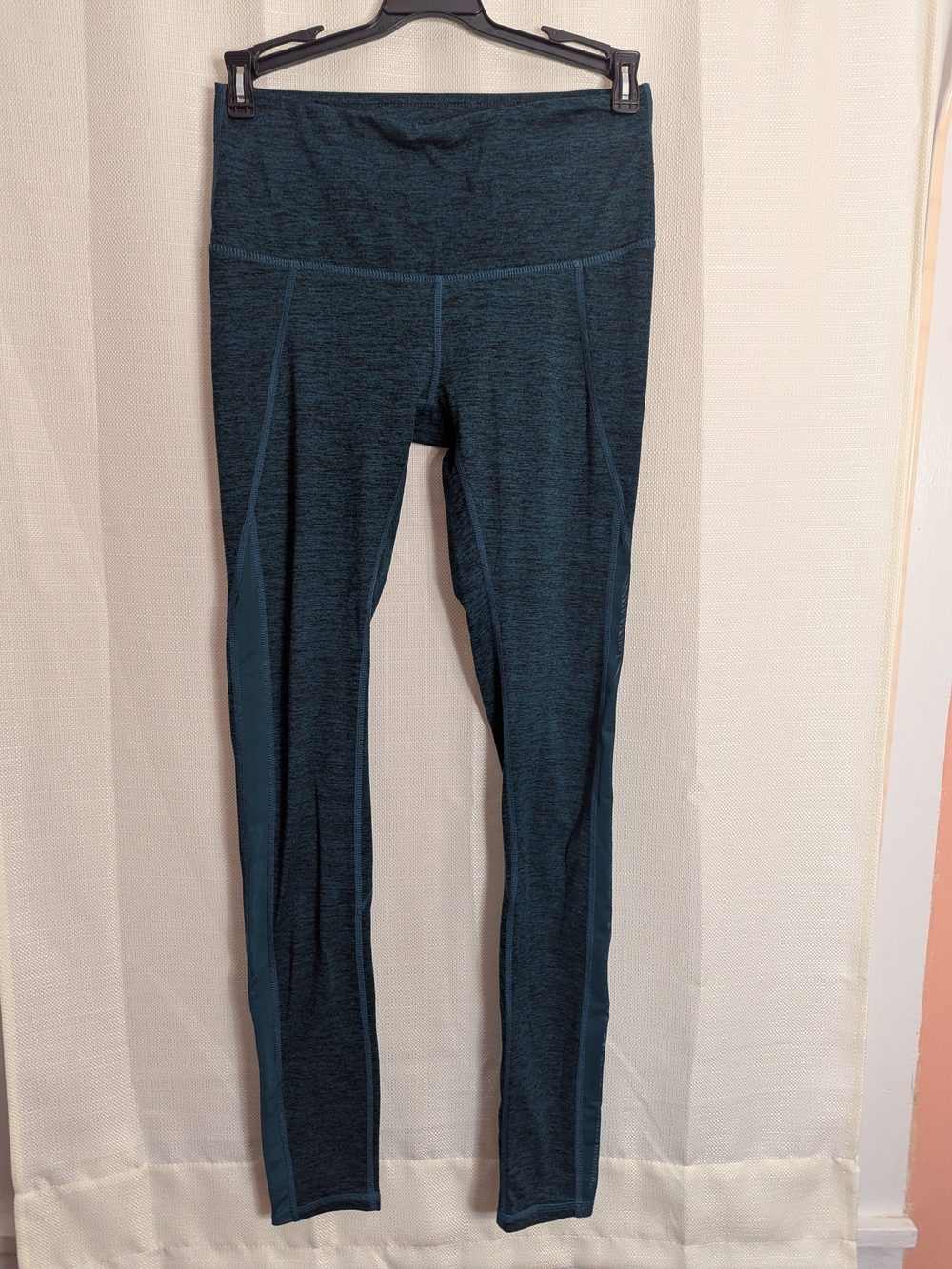 GAIAM Dark Teal Heather High-Waist Girls' Leggings